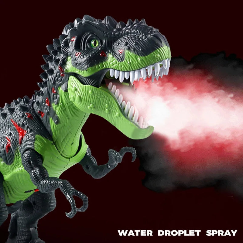 🦖 Dinossauro RC com Spray - Tiranossauro Eletrônico com Luz e Som 🔥