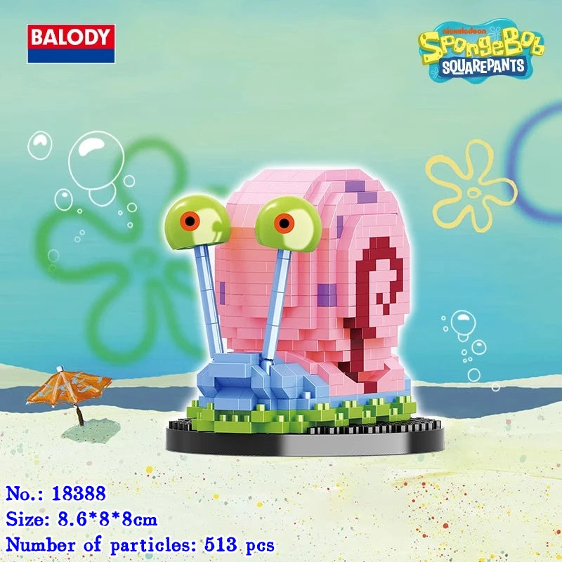 🧱 Blocos de Construção BALODY - Bob Esponja, Patrick, Lula Molusco e Mais! 🎉