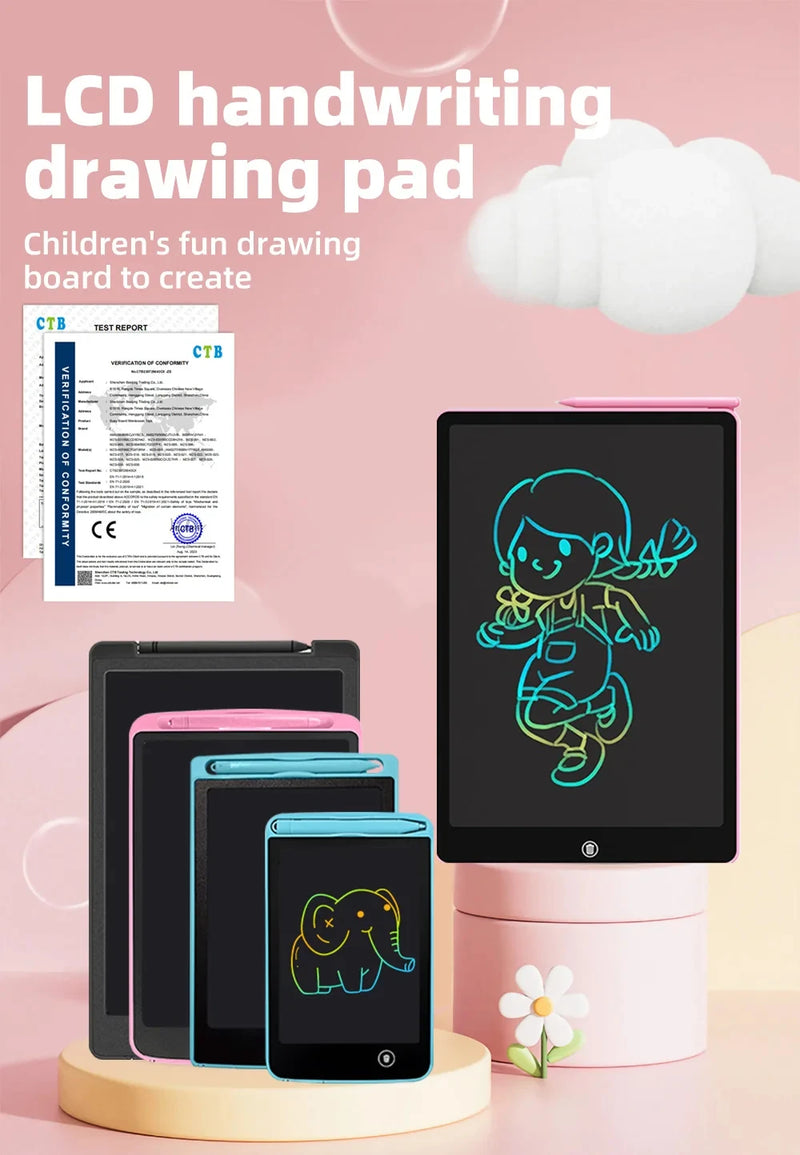 🖊️ Tablet de Escrita LCD - Brinquedo Educativo e Criativo para Crianças 🎨