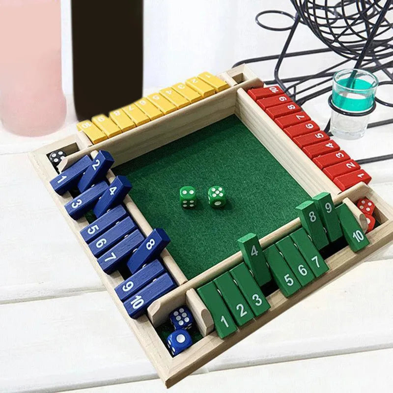 🎲 Jogo de Tabuleiro "Shut the Box" Deluxe - Divertido e Competitivo para Todas as Idades! 🕹️