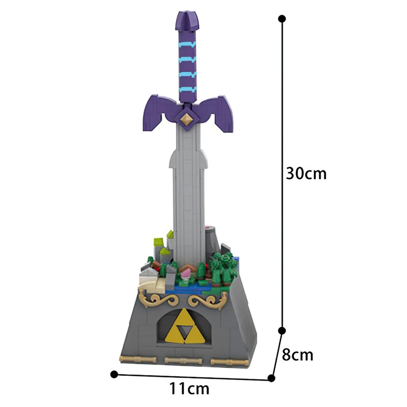 🗡️ MOC Zeldaed Guardian Link - Blocos de Construção Inspirados em Anime e Games 🎮