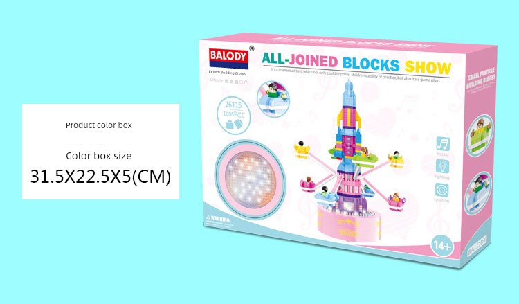 🎠 Blocos de Montar - Máquina de Boneca Giratória DIY para Presentear 🎁