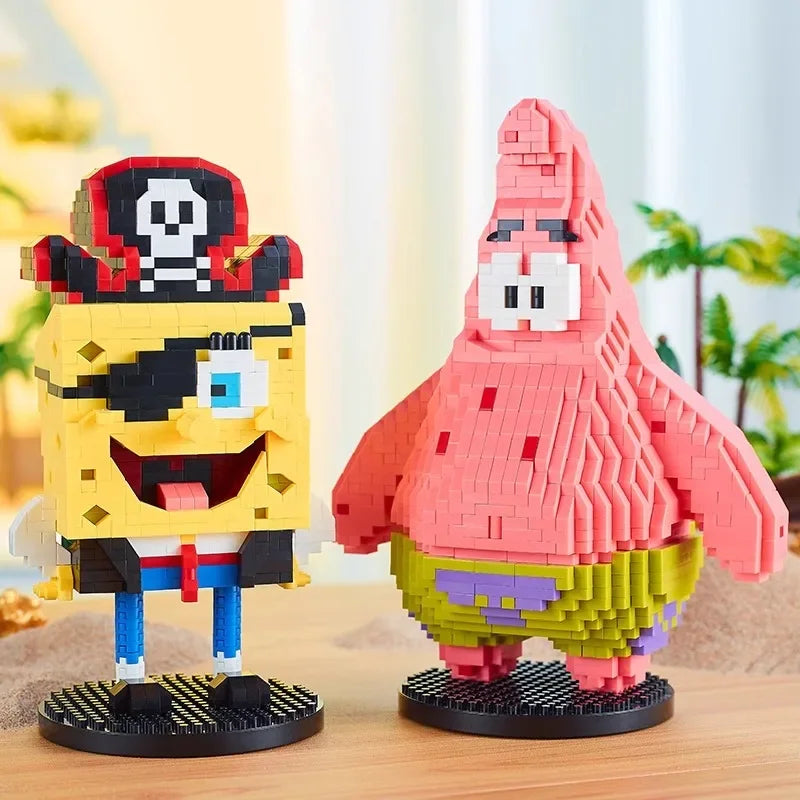 🧱 Blocos de Construção BALODY - Bob Esponja, Patrick, Lula Molusco e Mais! 🎉