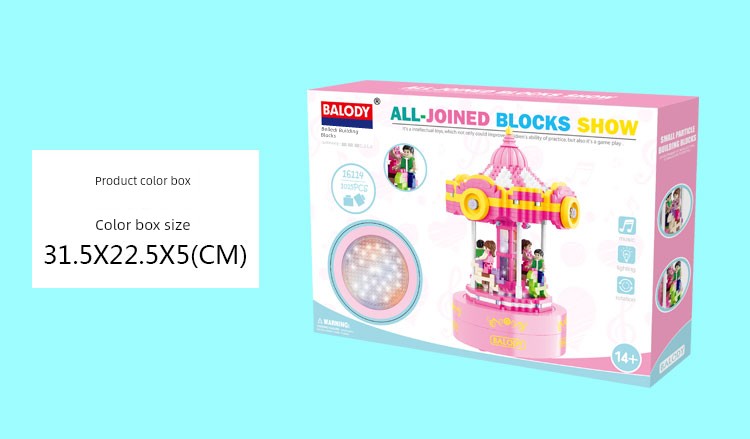 🎠 Blocos de Montar - Máquina de Boneca Giratória DIY para Presentear 🎁