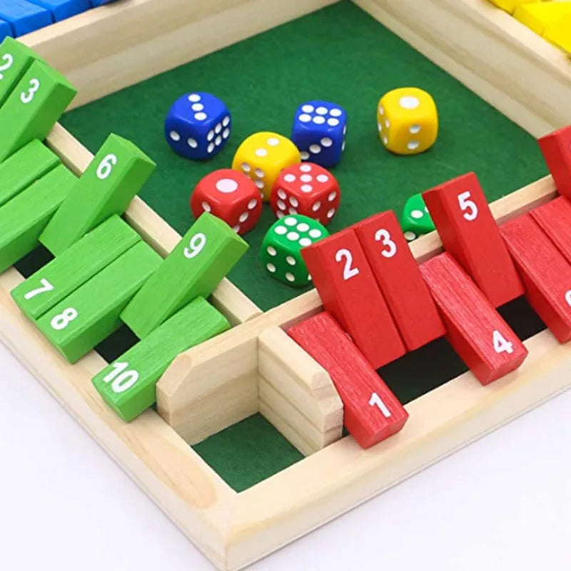 🎲 Jogo de Tabuleiro "Shut the Box" Deluxe - Divertido e Competitivo para Todas as Idades! 🕹️