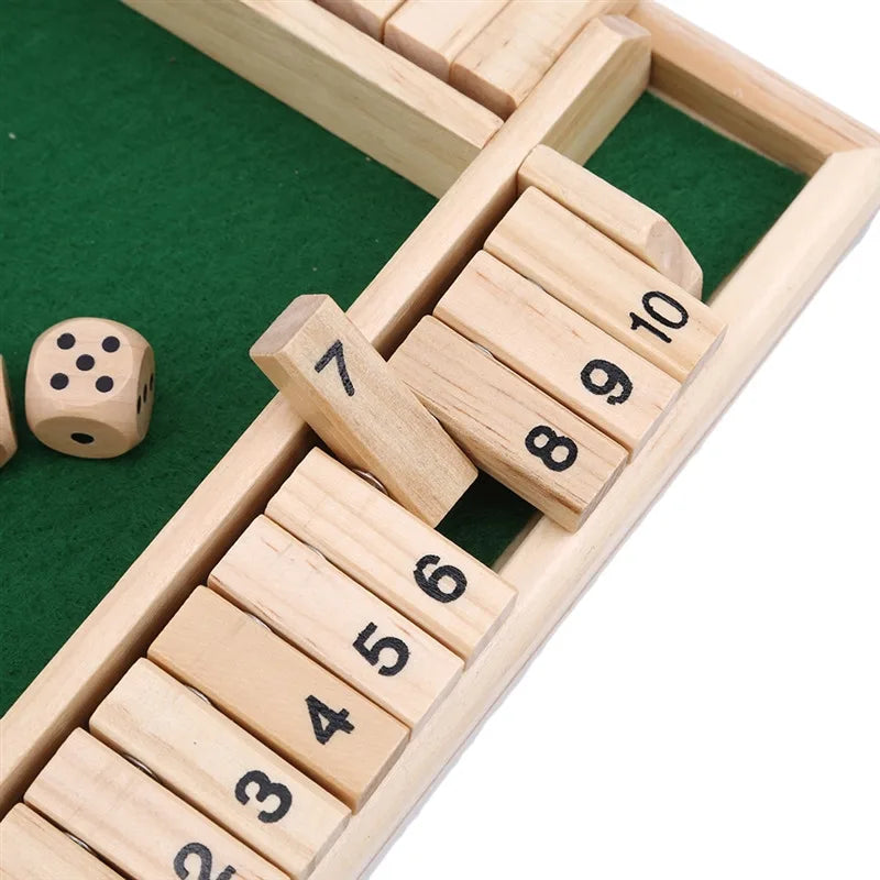 🎲 Jogo de Tabuleiro "Shut the Box" Deluxe - Divertido e Competitivo para Todas as Idades! 🕹️