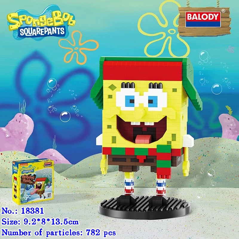 🧱 Blocos de Construção BALODY - Bob Esponja, Patrick, Lula Molusco e Mais! 🎉