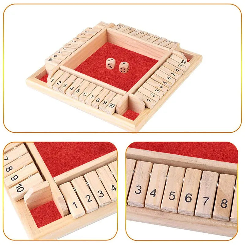 🎲 Jogo de Tabuleiro "Shut the Box" Deluxe - Divertido e Competitivo para Todas as Idades! 🕹️